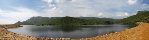 Panoramic view of the Nagala dam