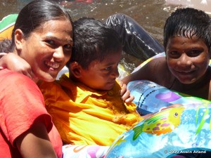 Meenakshi and the kids