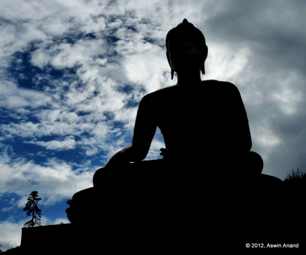 Buddha silhouette, Thimphu